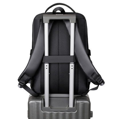 Business backpack, laptop backpack, travel bag, black, large capacity, suitable for different scenarios
