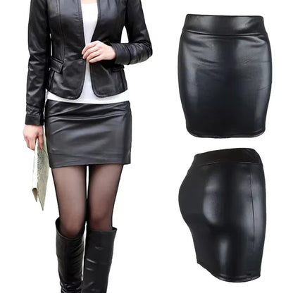 Women Summer Mini Skirts High-waist Slim Fittness Hip Pencil Skirts Vintage Body