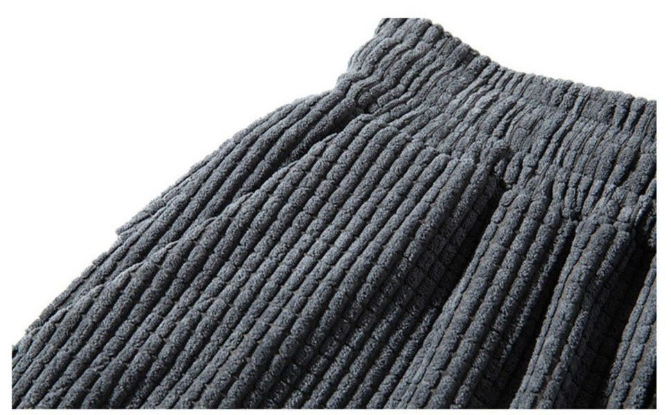 Baggy Corduroy Jogger Pants Men Tech Fleece Sweatpants Man Autumn Winter Casual Harem Pants Male Sport Thermal Trousers