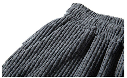 Baggy Corduroy Jogger Pants Men Tech Fleece Sweatpants Man Autumn Winter Casual Harem Pants Male Sport Thermal Trousers