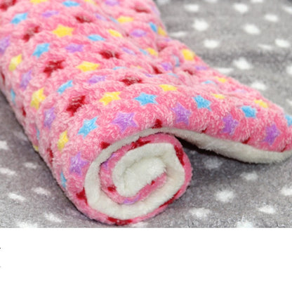 Cama de Cachorro de Flanela Grande, Cama de Gato Espessa, Tapete de Dormir para Cachorros, Cobertor para Filhotes de Cachorro e Gato, Tapete para Cachorros Pequenos, Médios e Grandes