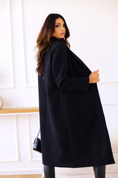 Autumn and winter 2024 new women's long woolen coat Korean version of the loose temperament haute overcoat coat
