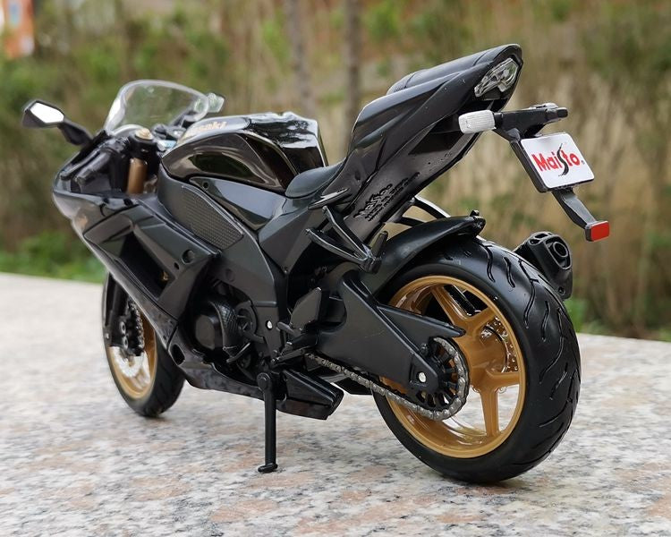 Maisto 1:12 Kawasaki Ninja ZX-10R Liga Modelo de Moto Simulação Diecast Metal Escala Modelo de Moto Brinquedo Infantil Presentes