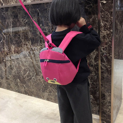Urso 1-3 Anos Mochila Escolar Anti-perda Porquinho Desenho Animado Meninos e Meninas Creche Ensino Fundamental e Médio