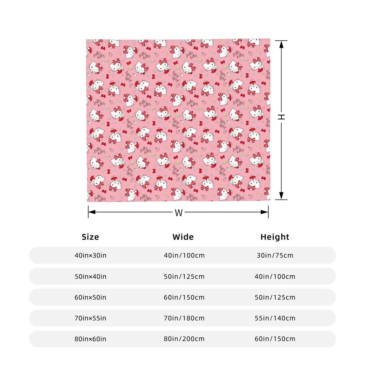 Hello Kitty Passeia de Bicicleta Pelúcia Cobertores Ótimas Mantas para Sofá Cama Sala de Estar 150*125cm Colcha