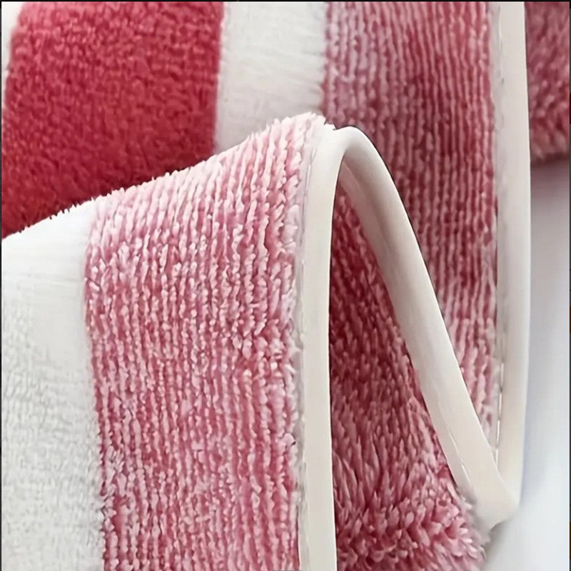 Conjunto de 4 Toalhas de Banho Listradas, Absorventes e de Secagem Rápida, Super Macias e Amigas da Pele Para o Banheiro de Casa