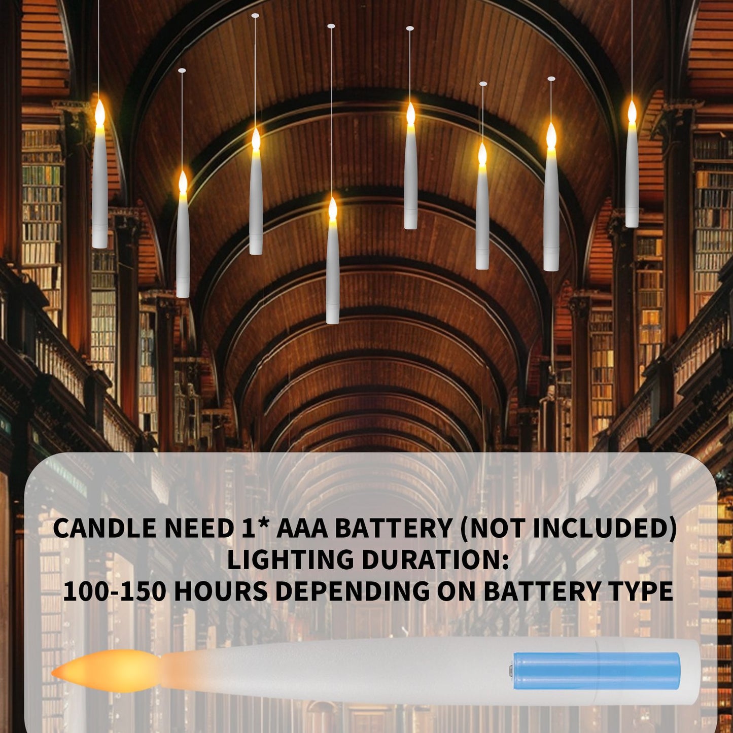 Flameless LED Taper Candles Christmas Tree Electric Candle Lights Mini Taper Clip-On Candles with Remote Timer for Wedding Decor