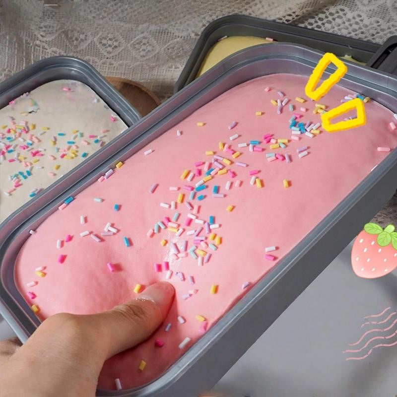 [CL]1Pc Box Cake Toy Slow Rising Squeeze Toy Butter Ice Cream Box Fidget Toy Anti Stress Release Hand Relax Gift[CL]