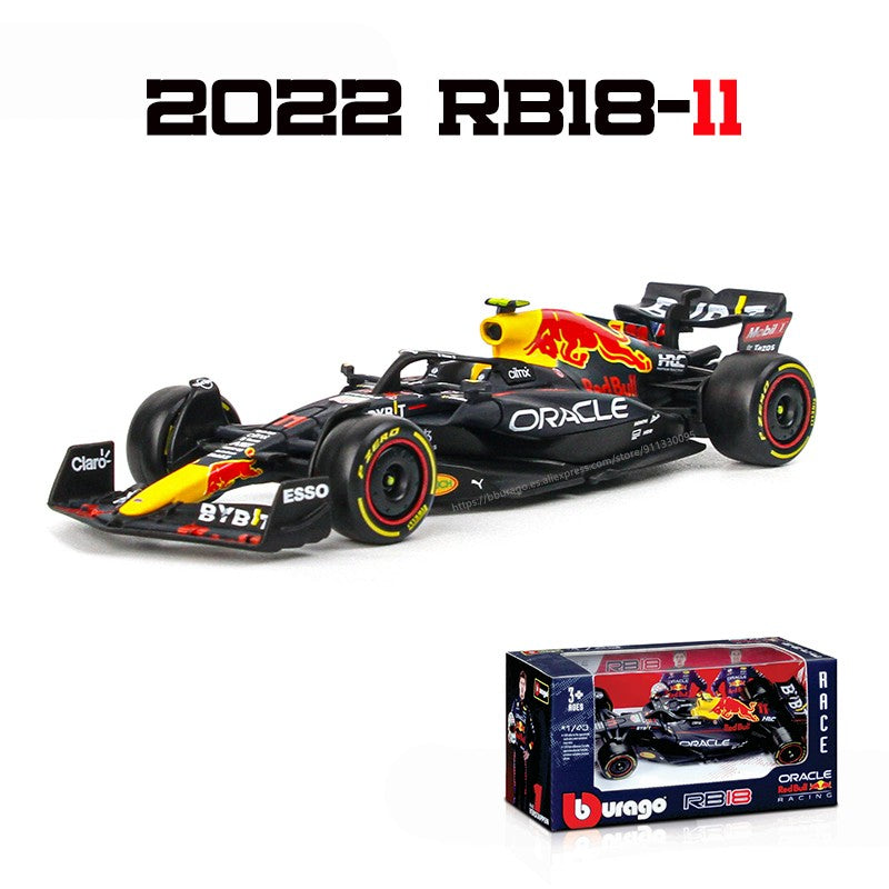 Bburago 1:43 F1 Aston Martin Aramco F1 Team AMR23 2023 #14 Alonso #18 Stroll Carro de Liga Metálica Modelo Fundido Colecionável