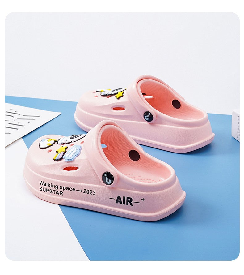 Kids Summer Sandals EVA Design Children Slippers Soft Non Slip Platform Slides Outdoor Garden Shoes High Quality Fashion Shoes
