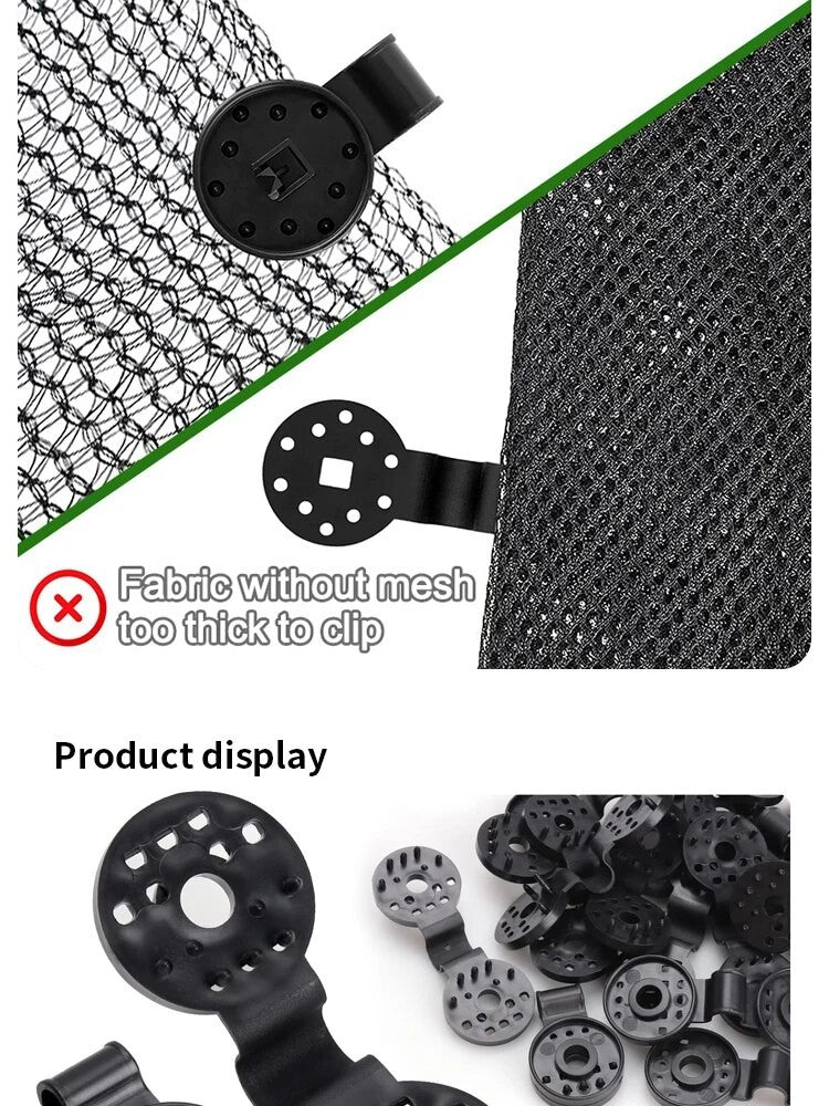 50Pcs Shade Cloth Clips Shade Fabric Clamps Grommets For Net Mesh Cover Sunblock Fabric In Garden Backyard Greenhouse Fixer
