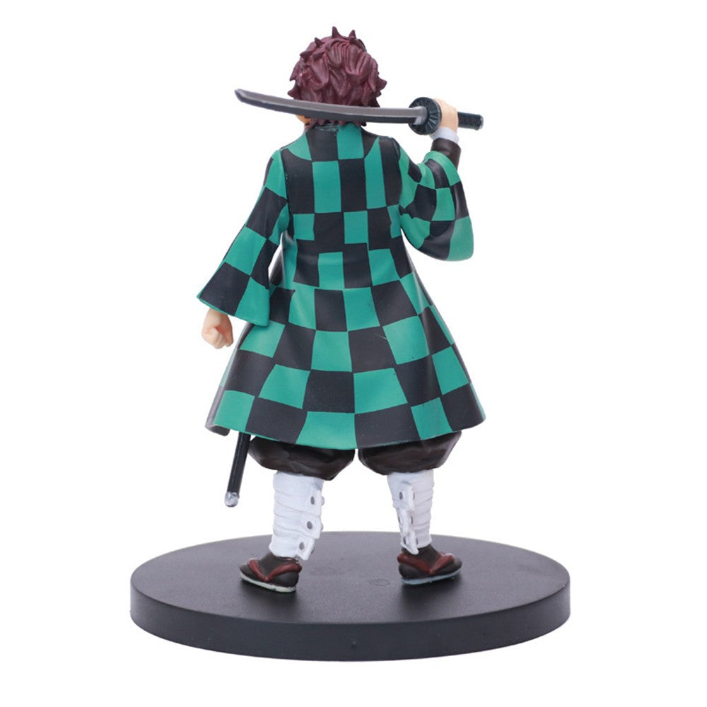 Demon Slayer Kimetsu no Yaiba Bonecos de Ação Kamado Tanjirou Kamado Nezuko Anime Figma Dragão Efeito Brinquedo Modelo PVC Boneca Juguetes