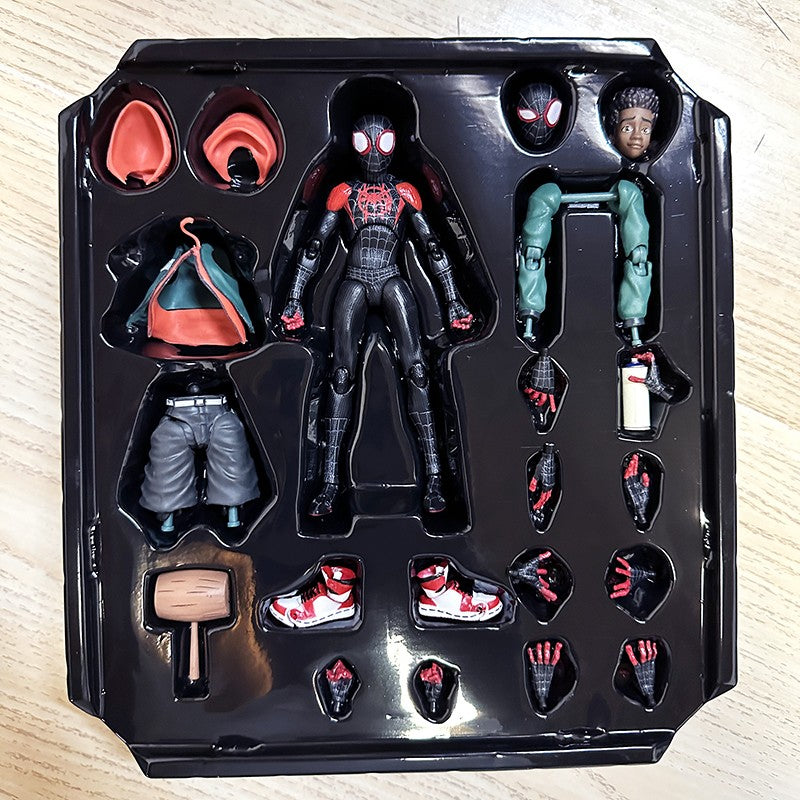 Action Figure Sv Action Homem-Aranha: Através do Aranhaverso Gwen Stacy Miles Morales Peter Parker Modelo Brinquedos