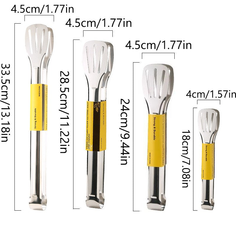 Stainless Steel Food Tongs Barbecue Tongs Desserts Steak Food Serving Clip Tweezers Long BBQ Cooking Tongs Kitchen Utensils