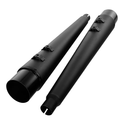 Motorcycle 4" Slip-on Mufflers Exhaust Pipes For Harley Touring Electra Street Glide 1995-2016