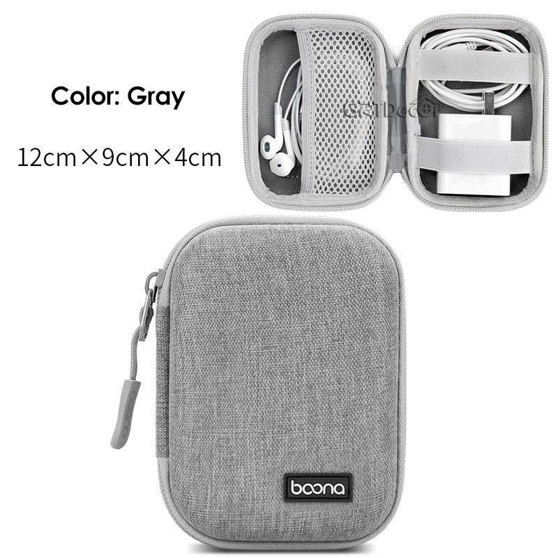 Hot Sale Waterproof Hard Shell Digital Gadgets Storage Bag Travel Organizer for Electronics Accessories HDD Earphone Storage Box