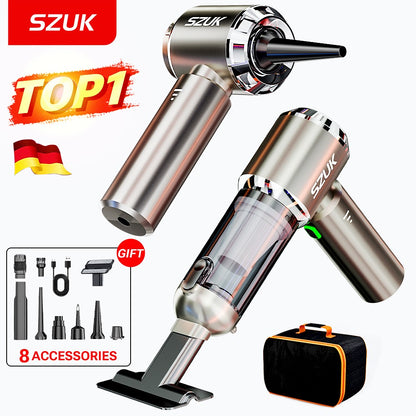 SZUK Mini Aspirador de Carro Novo 985000Pa Aspirador de Pó Sem Fio Potente Sucção Portátil para Carro