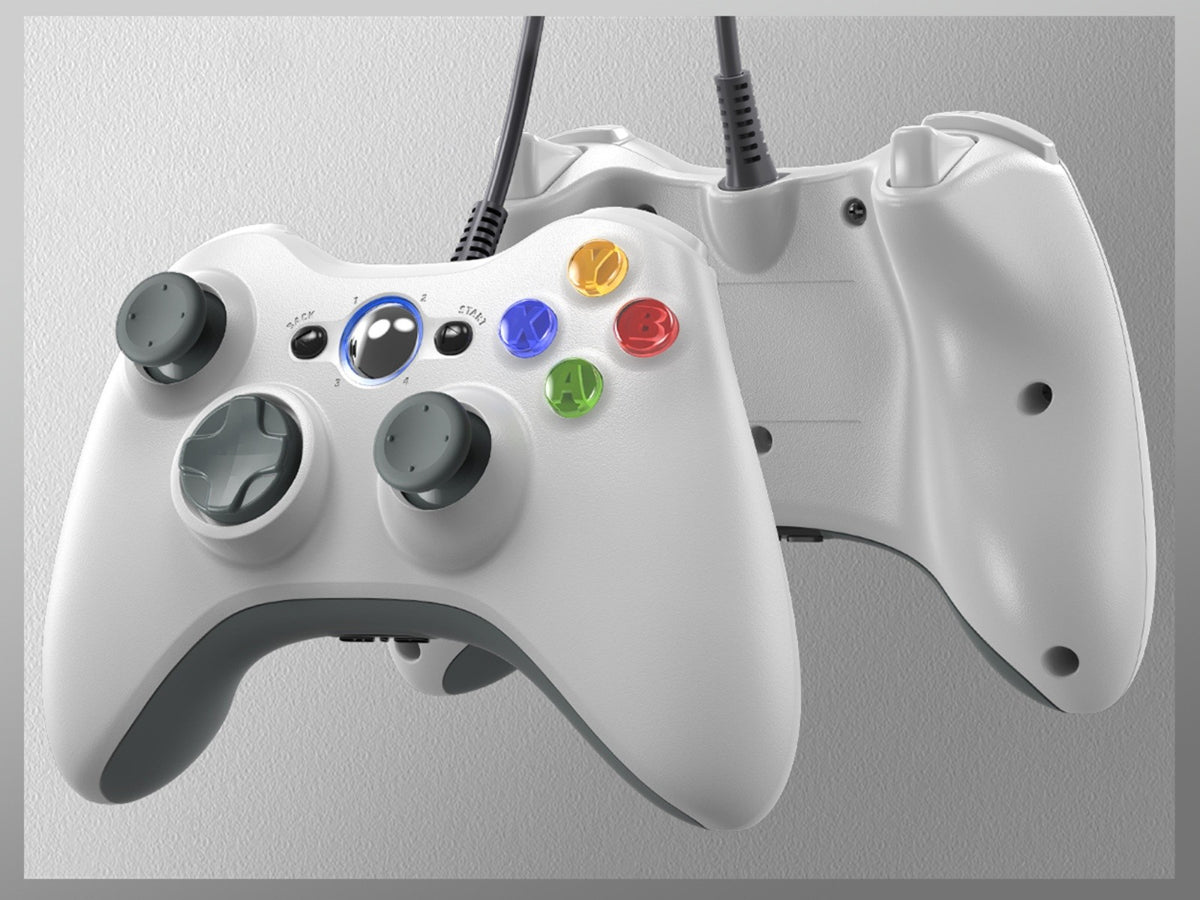 For Xbox 360 Slim/Lite/E/PC Controller,Wireless/Wired Game Remote Control 6-axis Gryo Dual Vibration Precision Joystick Gamepads