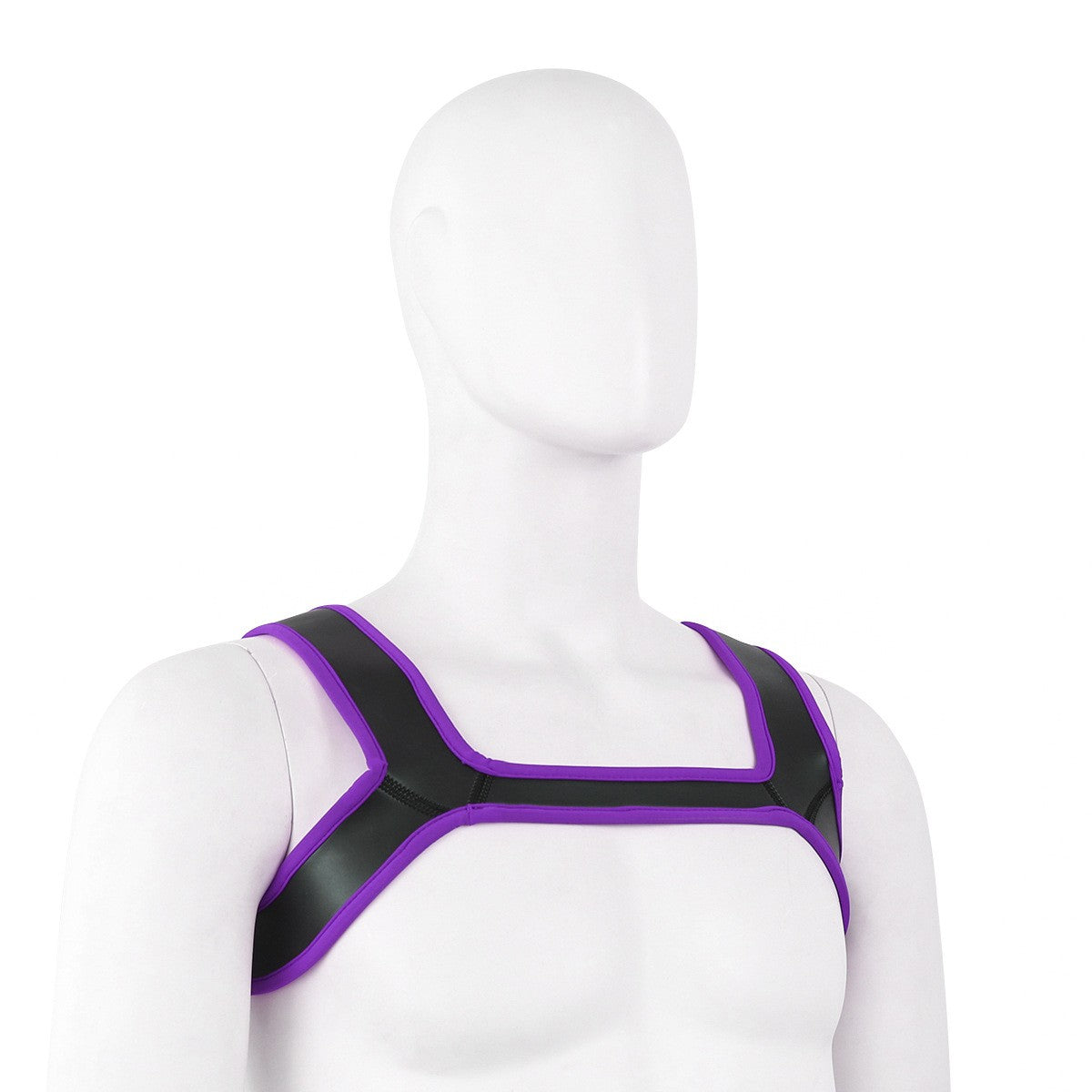 Sexy Men Chest Harness Neoprene Double Shoulder Straps for Carnival Party Caostume Accessories Strap Punk Men Chest Harness Belt