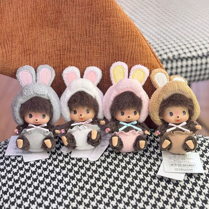 2026 NEW Monchhichi Plush Doll Pendant Kawaii Monkey Keychain Cute Cartoon Couple Keyring Bag Charms Birthday Gift ??? ?????