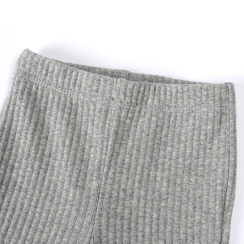 Toddler Trousers Summer 0-3 Year Slim Pants Newborn Stretch Trousers Solid Color Infant Clothing for Kids Baby Boys Girl Clothes