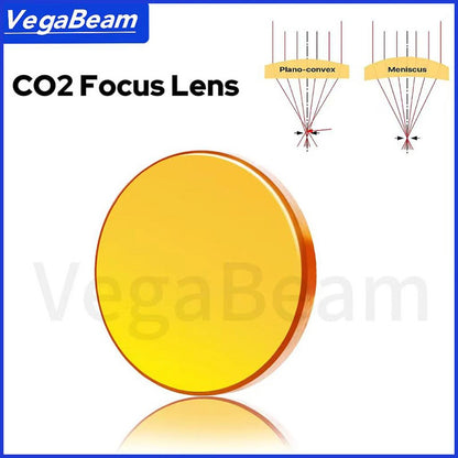 Lente de foco de CO2 ZnSe PVD para laser D20 D19 FL38.1/50.8/63.5/76.2mm 100W 150W 200W para máquina de gravação a laser de alta potência