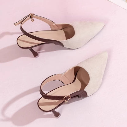 Arrival Pointed-Toe Stiletto Women's Sandals 2025 New Summer Elegant and Sensual Stiletto-Heeled Covered-Toe Shoes for Women