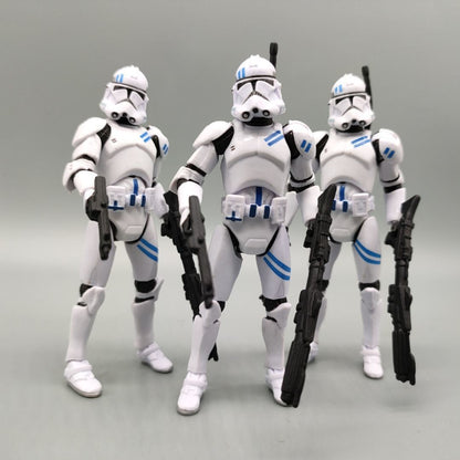 Lote de 3 Bonecos Soltos Star Wars Elite Force 501st 442nd Shadow Utapau Gree Shock Battalion Trooper 3.75" Coleção