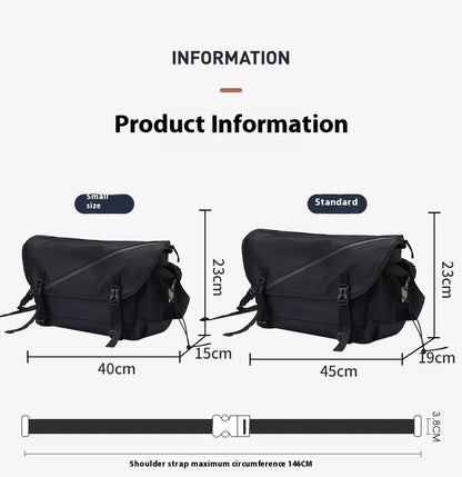 Causal Nylon Shoulder Man Bag Japanese Teenager School Laptop Sling Men's Bag Streetwear Travel Cross Bag Messenger Bags for Men