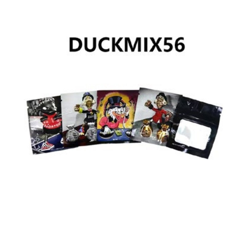 10PCS 0.5G 5x6cm Small Cartoon Storage Bag Reusable Product Ziplock Pouches Mini Smellproof Mylar Bags Plastics Aluminium Pouch