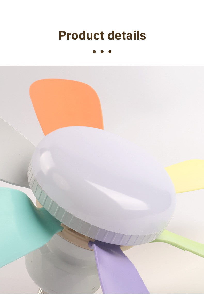 LED 40W ceiling fan light E27 with remote control for dimming, suitable for living room, study, household use, 85-265V bulb