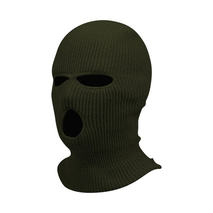 New Full Face Cover Ski Mask Hat 3 Holes Balaclava Army Tactical CS Windproof Knit Beanies Bonnet Winter Warm Unisex Caps