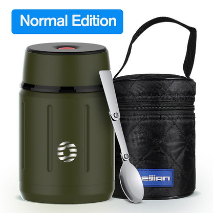 Marmita Térmica a Vácuo FEIJIAN de Aço Inoxidável 316 - 750ml com Colher Grátis