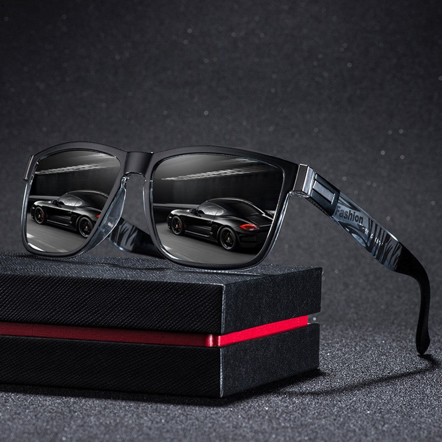4 PCS Fashion Vintage Pattern Square Sunglasses Men Women Fishing Driving Man Luxury Brand Designer Sun Glasses UV400 Eyewear ?