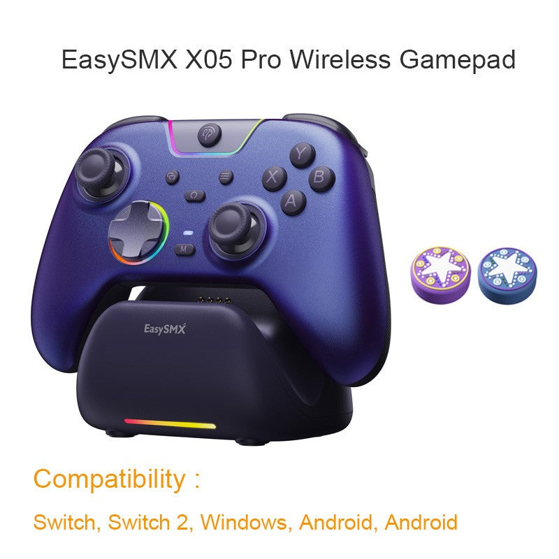 EasySMX X05 Pro Wireless Gaming Controller with Hall Joysticks, 1000Hz Polling Gamepad for PC Nintendo Switch Android and iOS