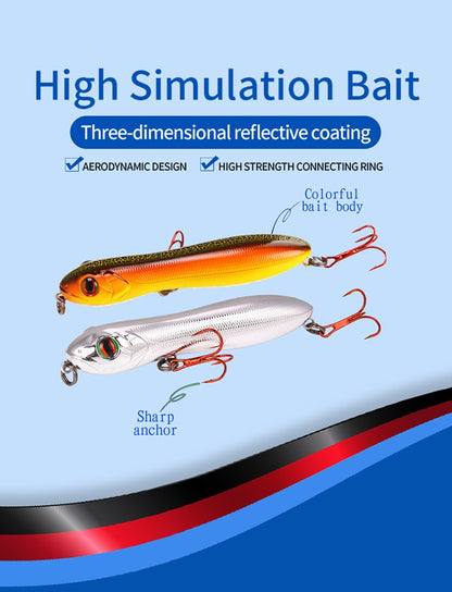 Fishing Lures Pesca 10.5cm 15.6g Topwater Artificial Snake Head Pencil Isca Hard Bait Wobblers Trolling Jigbait Fishing Tackle