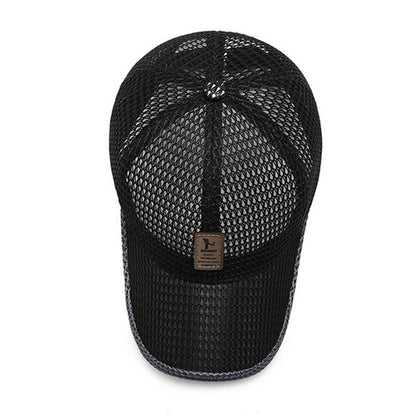 Men Women Outdoor Summer Full Mesh Net Cool Breathable Quick Drying  Sunhat Baseball Cap Anti-UV Tennis Golf Sport Trucker Hats