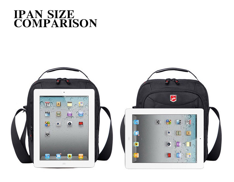 Swiss Waterproof Oxford Men's Messenger Bag Multifunction Business Casual Briefcase bag Travel Male Shoulder Bag Fashion Handbag