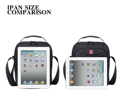 Swiss Waterproof Oxford Men's Messenger Bag Multifunction Business Casual Briefcase bag Travel Male Shoulder Bag Fashion Handbag