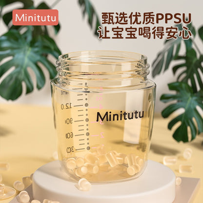 ? Minitutu ?Newborns aged 0-3-6 months, PPSU thermosensitive bottle/anti-colic, bottom return air exhaust