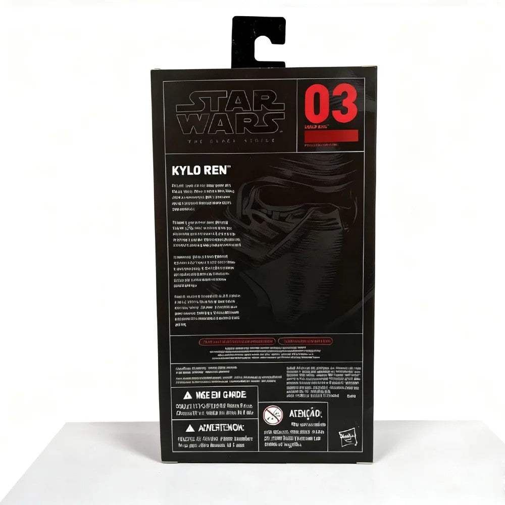Hasbro Star Wars The Black Series Kylo Ren Boneco de Ação 15 cm Brinquedo Colecionável para Fãs da Base Starkiller