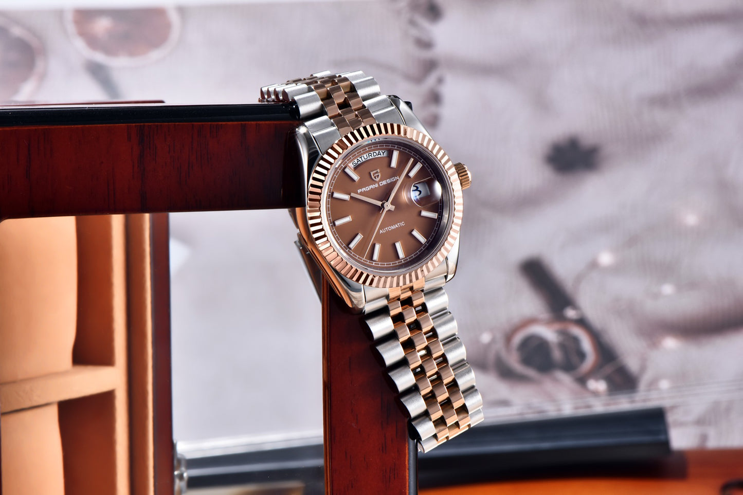 PAGANI DESIGN 2025 New Enamel Dial DD36 Luxury Silver Gold Automatic Watch For Men AR Sapphire crystal Mechanical Wristwatch Men