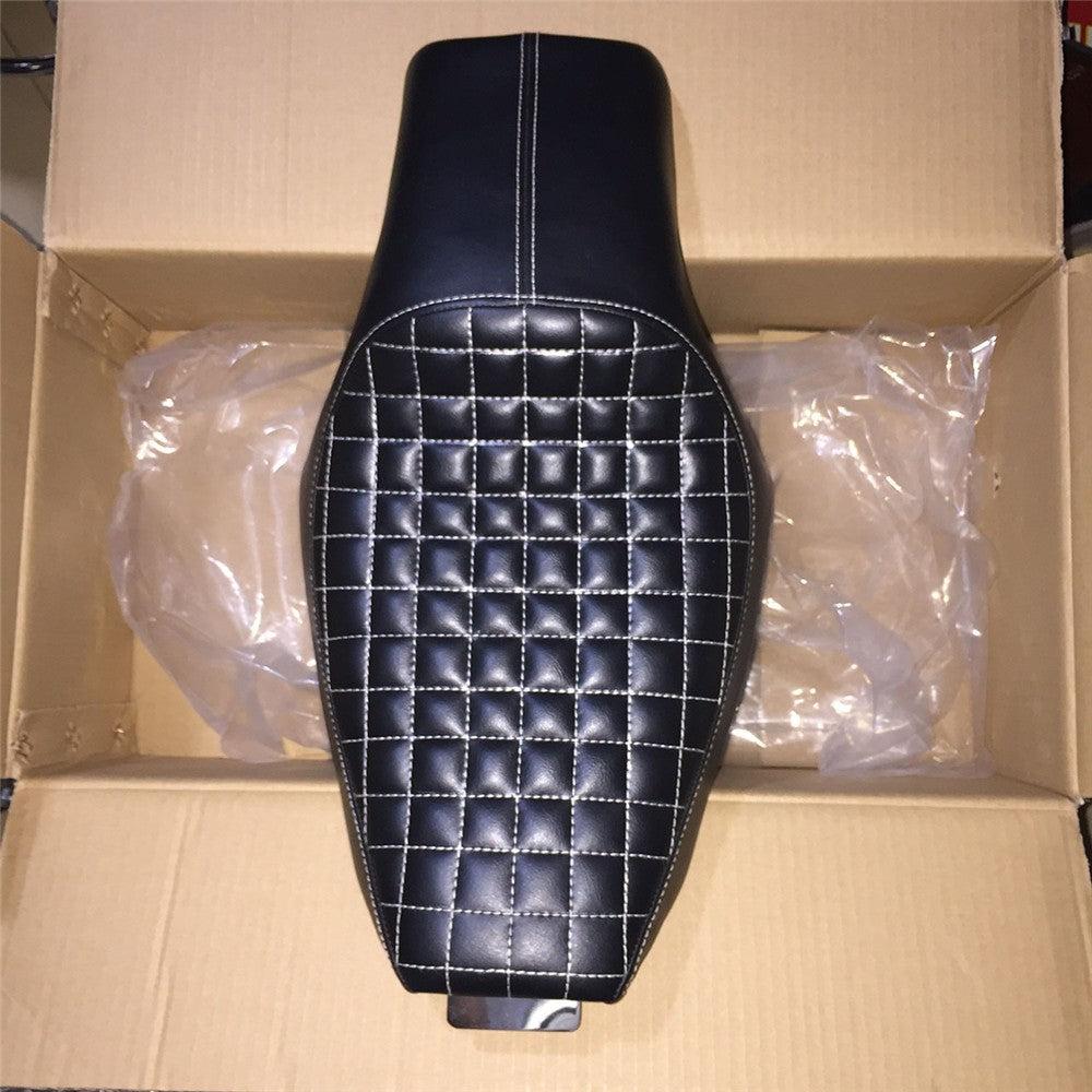 Assento de Couro Sintético (PU) de Motocicleta para Piloto e Garupa Dianteiro Traseiro para Harley Sportster XL Iron 883 1200 48 Forty-Eight 2004-2015 16