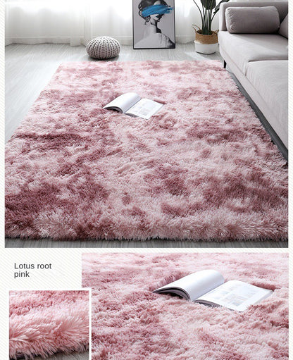 VIKAMA Ultra Soft Shaggy Round Rug Pad Fluffy White Carpet Living Room Home Decor Bedroom Kids Room Salon Thick Pile Carpet