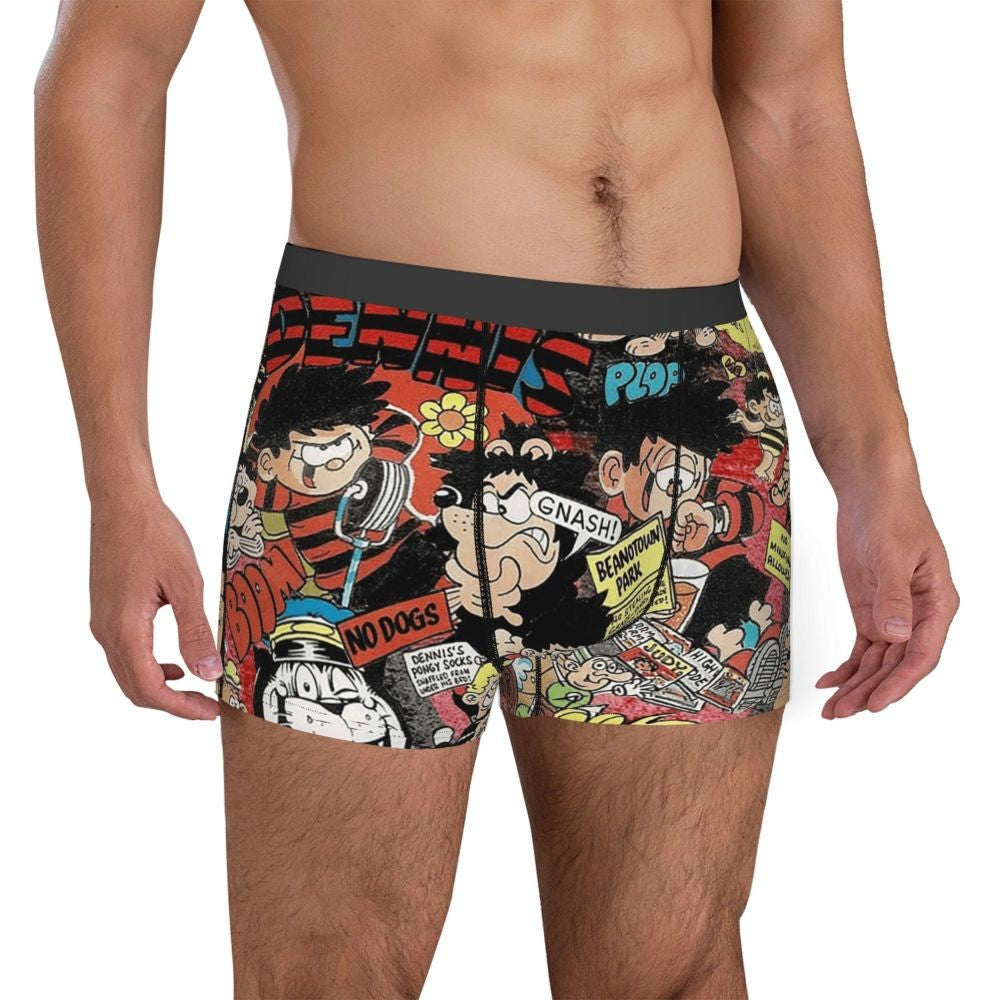 Boxer Underpants Shorts Beano 2 Panties Male Breathable Underwear for Homme Man Boyfriend Gift