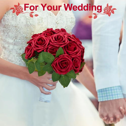 Artificial Flower PE Foam Rose Wedding Wreath Bride Bouquet Festival Decoration Accessory Home Room Outdoor Yard Diy Cheap Props