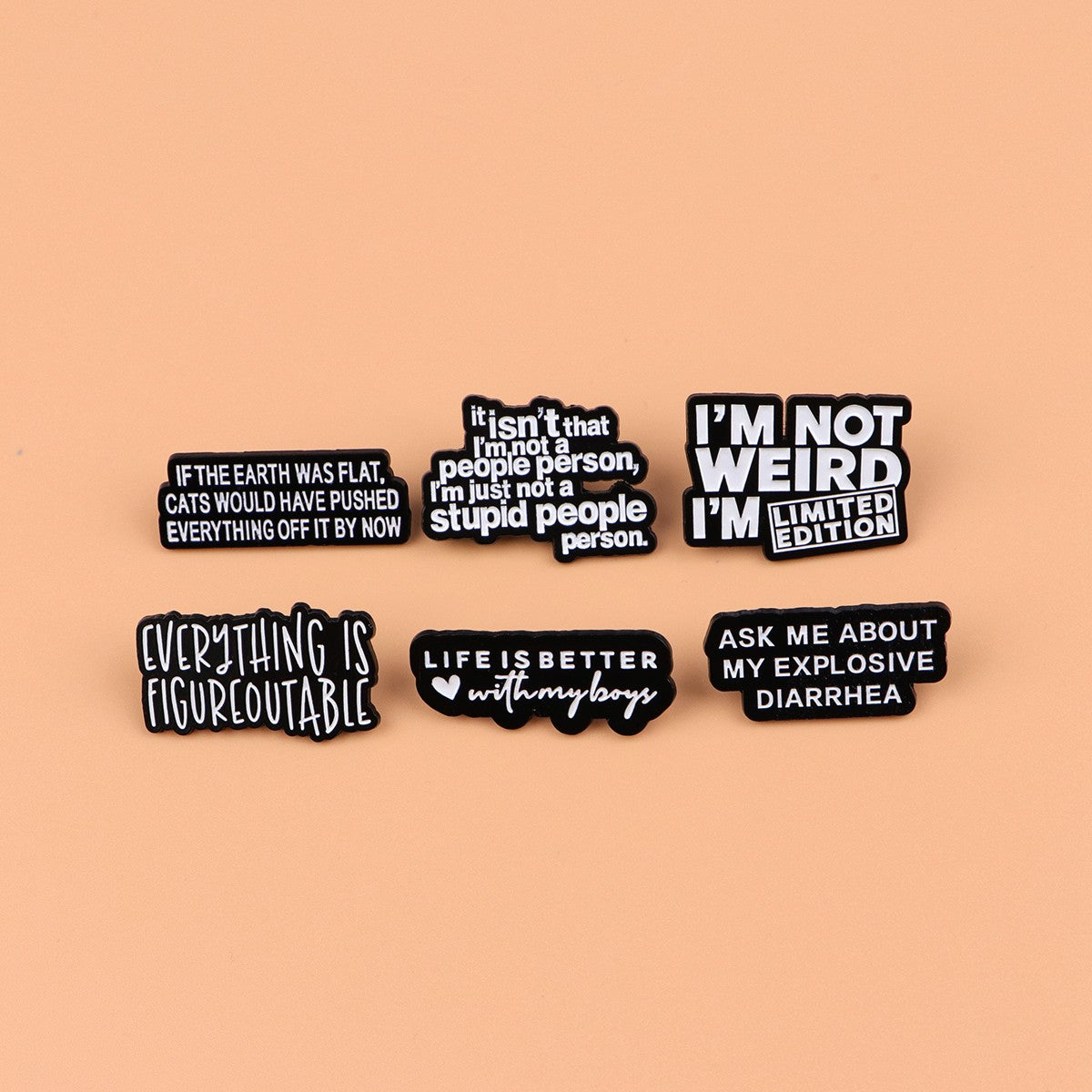 MEMENTO MORI Lapel Pins for Backpack Enamel Pin Cool Men Women Brooch for Clothes Briefcase Badges Jewelry Accessories