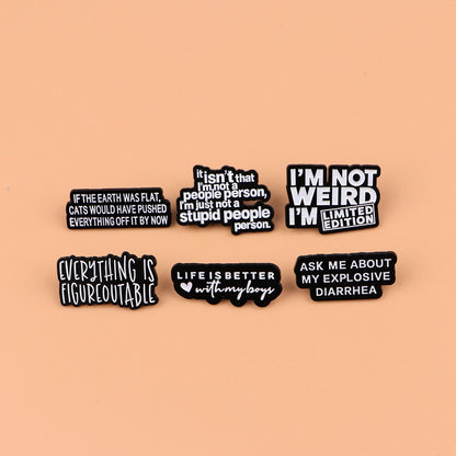 MEMENTO MORI Lapel Pins for Backpack Enamel Pin Cool Men Women Brooch for Clothes Briefcase Badges Jewelry Accessories