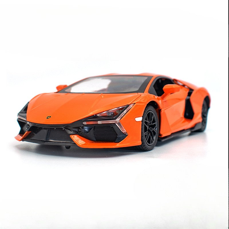 Miniatura 1:24 Lamborghini Revuelto Modelo Liga Carro Esportivo Diecast Brinquedo Portas Abertas com Recuo e Spray Veículos de Presente para Crianças