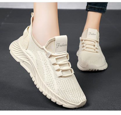 ?Sapatos Femininos Verão 2025 Tênis Casual Malha Respirável Leve Acessível Frete Grátis?